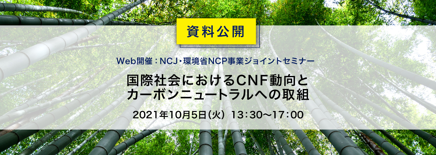 国際社会におけるCNF開発とカーボンニュートラルへの取組